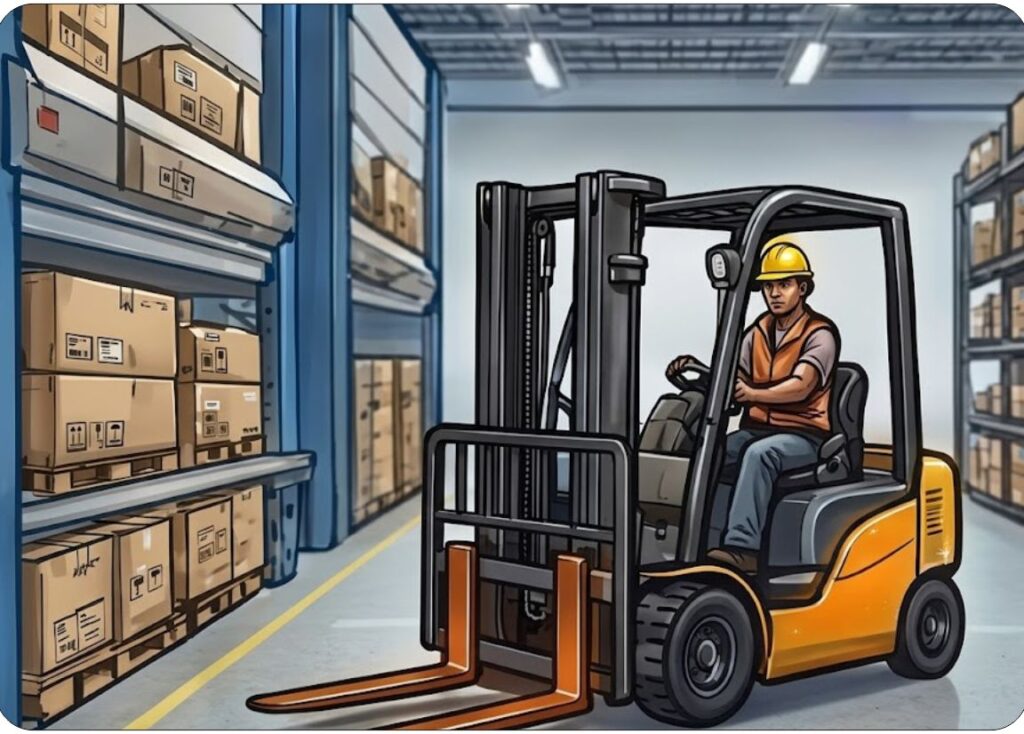 warehouse forklift